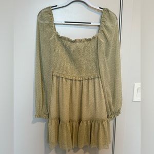 Wilfred tempest mini dress in beautiful green floral pattern!